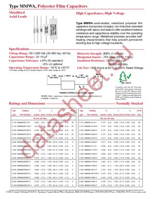 MMWA05W1K-F datasheet  